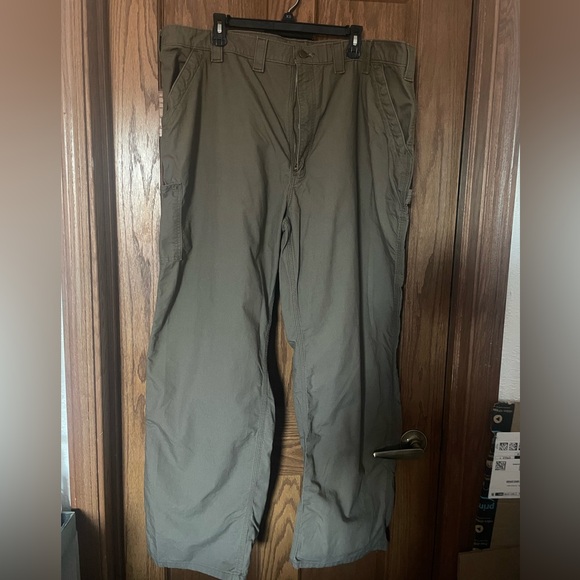 Carhartt Men's Dark Khaki Cargo Pants Size 46x32 100135 - Picture 1 of 6